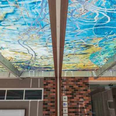 Digitally printed skylight glass with custom design for ceiling UK