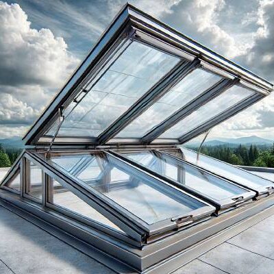 Transparent glass roof panels for conservatories and sunrooms UK