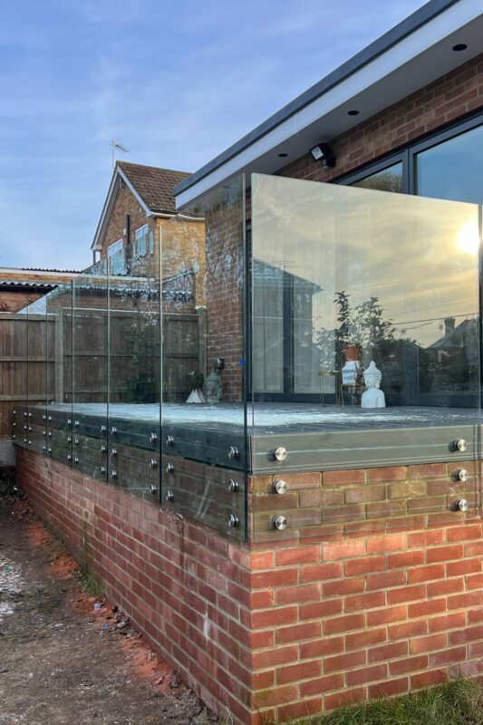 Glass balustrade installation in Borehamwood